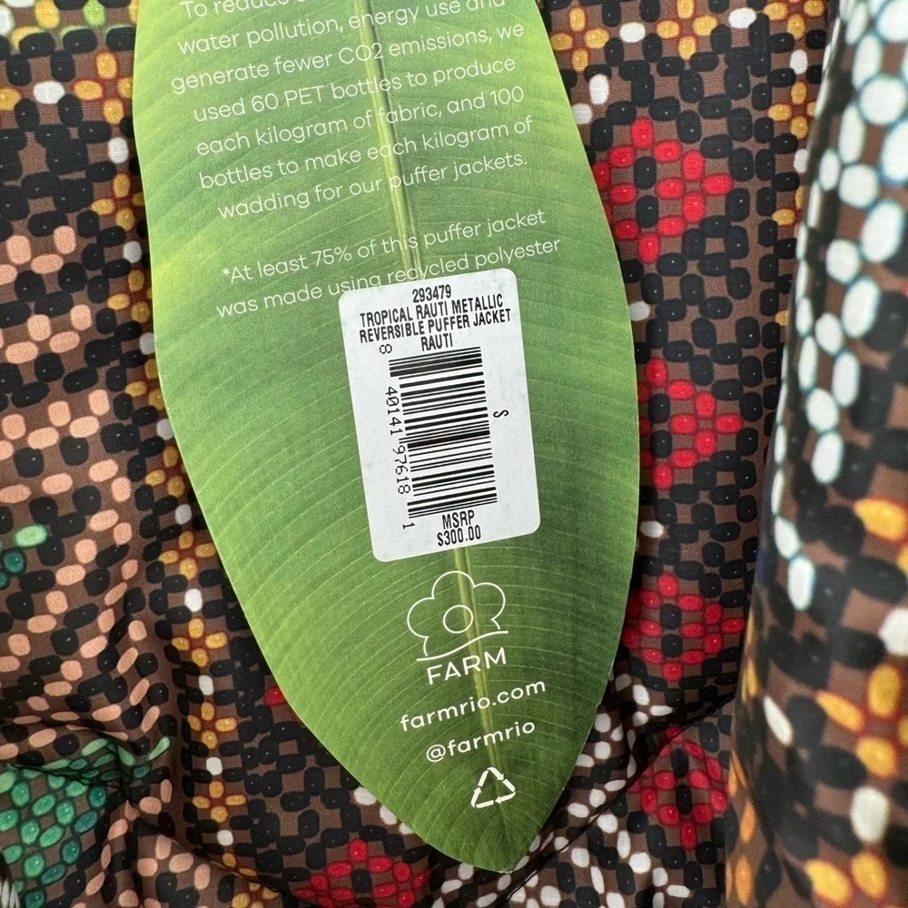 FARM RIO Tropical Rauti Puffer Jacket - Picture 16 of 16